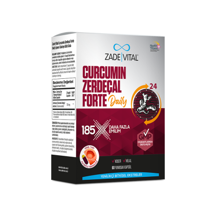 Zade Vital Curcumin Forte Zerdeçal Yağı 60 Kapsül